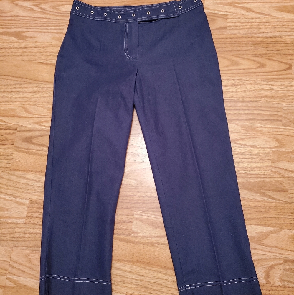 Clio Grommet Detail Cropped Jeans